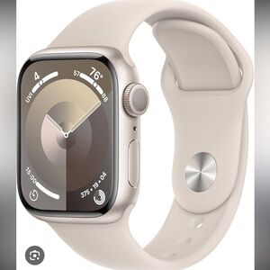 Apple Watch Series 7 Starlight Aluminum Case 41mm With Apple bands Working Order